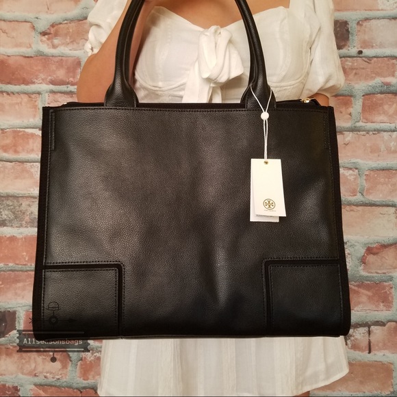 Tory Burch large canvas leather tote shoulder bag - Picture 7 of 8